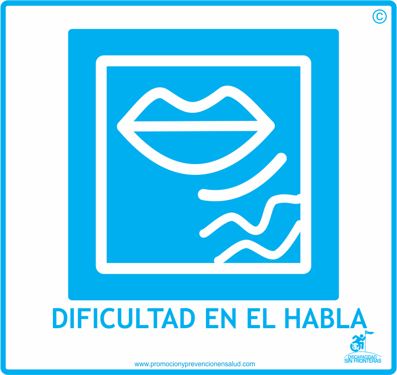logos discapacidades dificultad en el habla discapacidad sin fronteras
